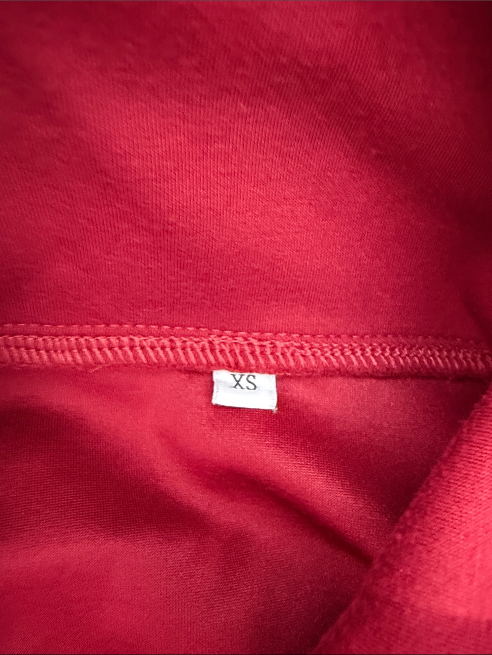 Amazon Women's Red Half-Zip Pullover Sweatshirt XS - Picture 7 of 8